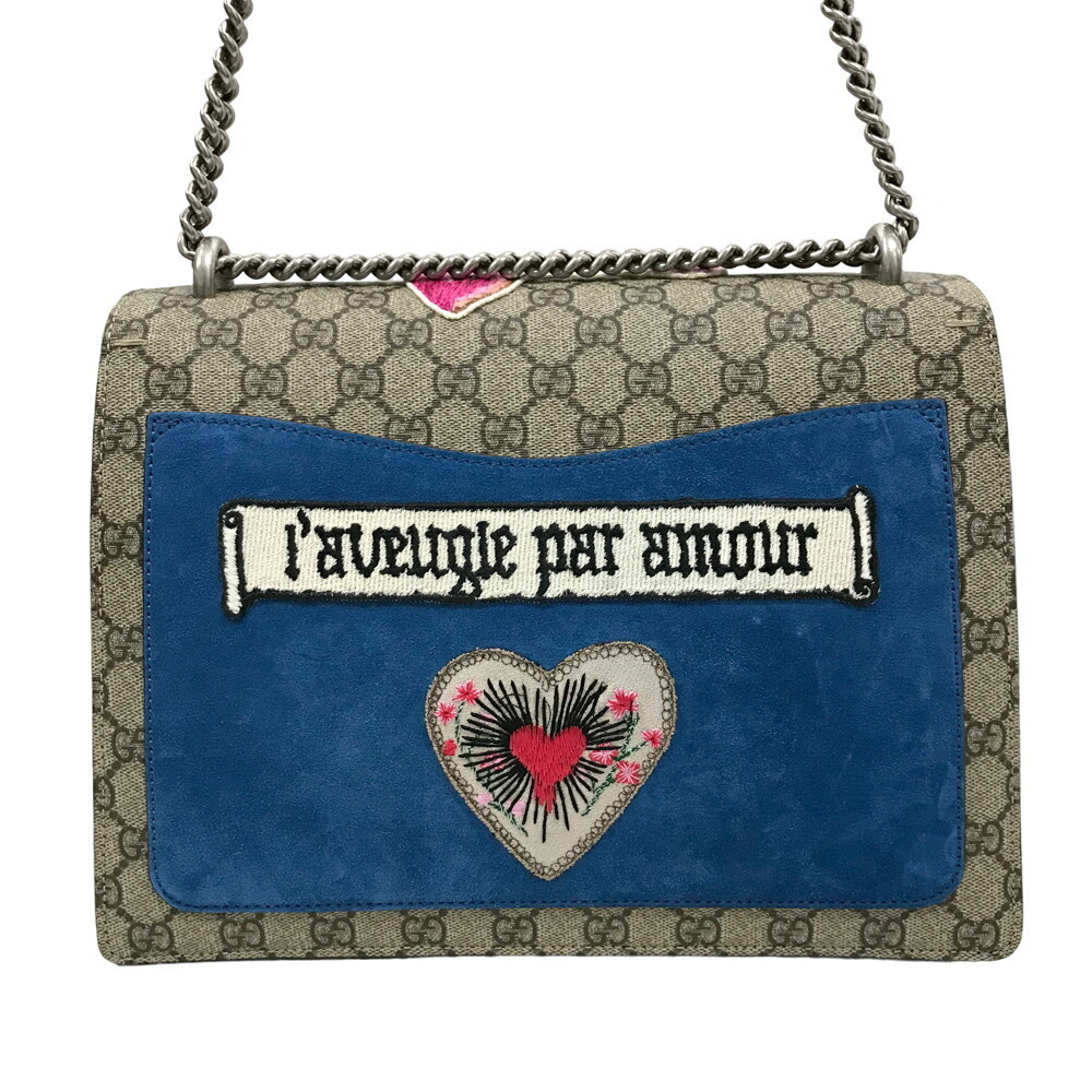 Gucci Dionysus Cat GG Chain Shoulder Bag Embroidered on - Picture 3 of 9